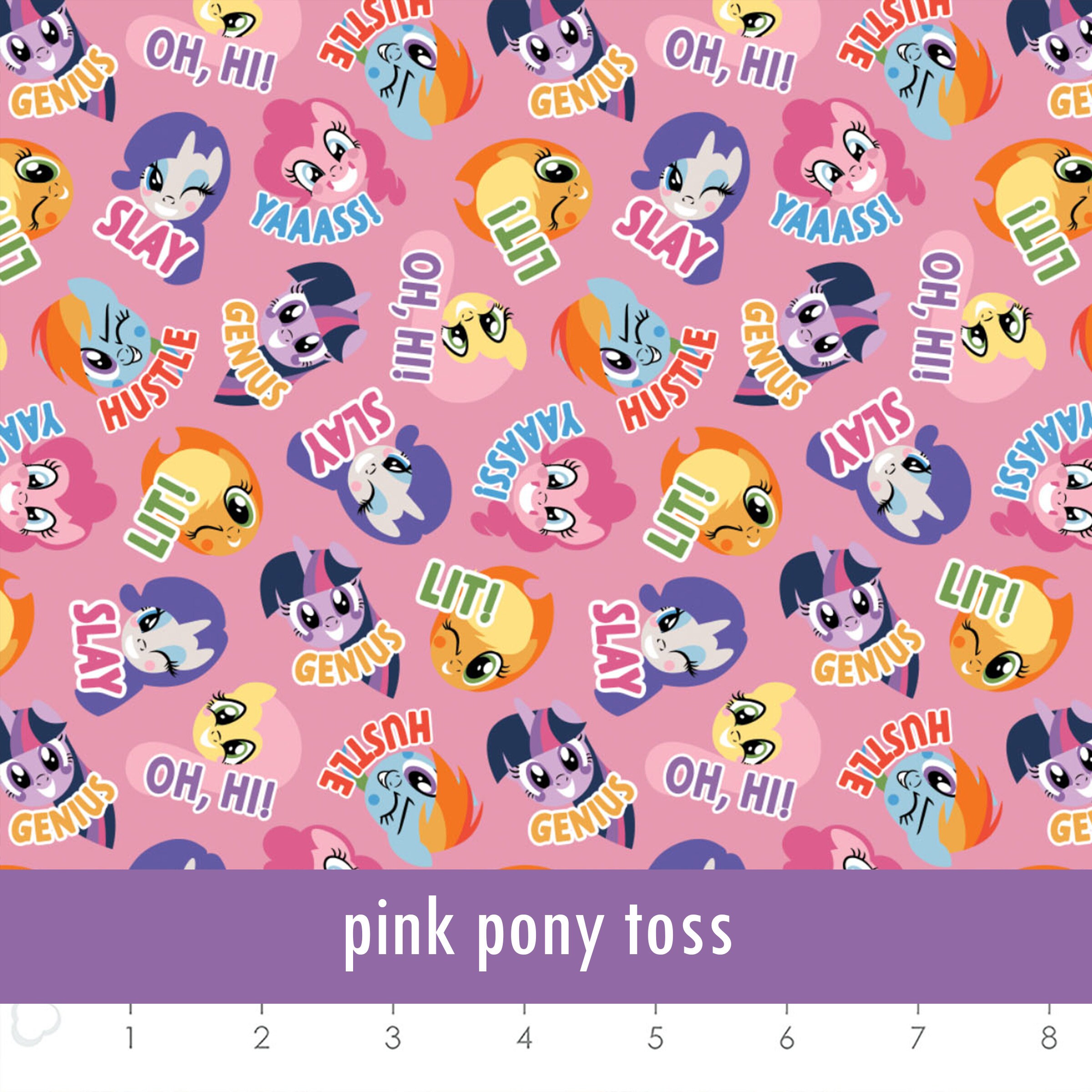 My Little Pony Cotton Fabric by the Yard Collection by Etsy UK