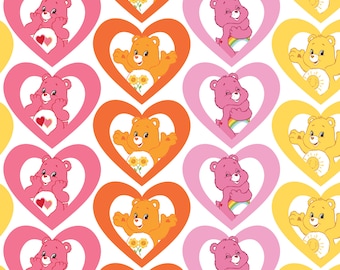 Care Bears Fabric by the Yard - Warm Hearts - Camelot 44010105-1