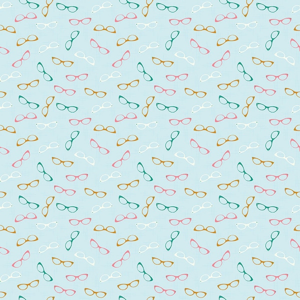 Glasses Fabric Etsy