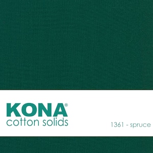 Kona Cotton Fabric by the Yard - 1361 Spruce