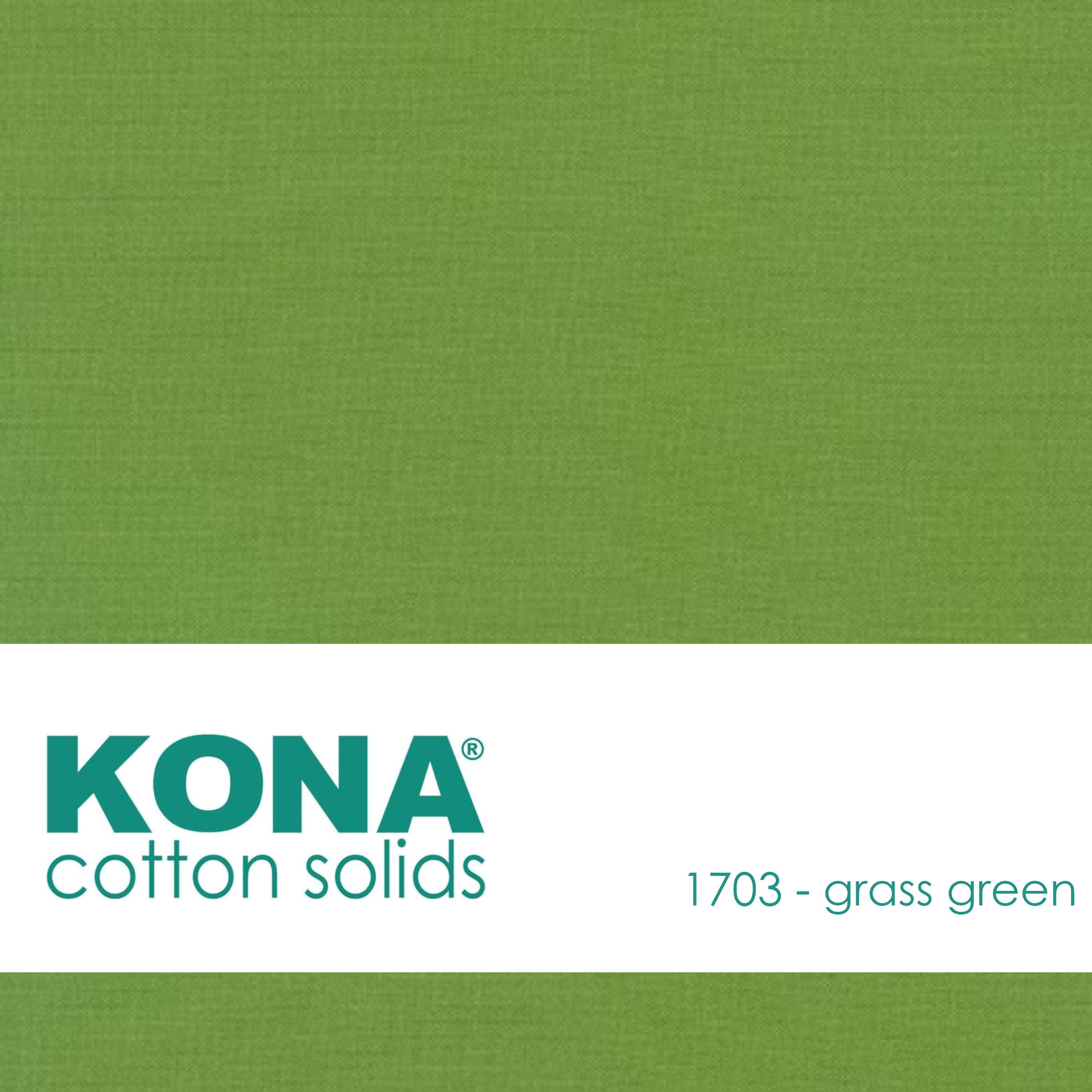 Kona Cotton Fabric by the Yard - 1703 Grass Green
