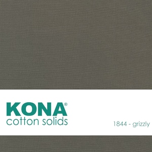 Kona Cotton Fabric by the Yard - 1844 Grizzly