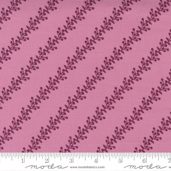 Floral Cotton Fabric by the Yard Wild Meadow Berry Bramble Sweet