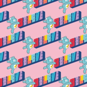 Care Bears Fabric by the Yard - Believe Pink - Camelot 44010607-1