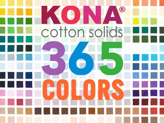 Greens Kona Cotton Fabric by the Yard 
