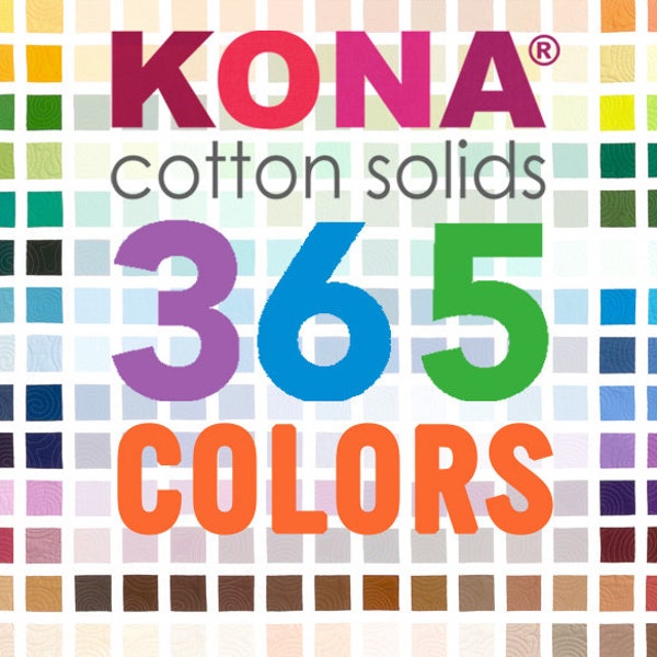 Greens - Kona Cotton Fabric by the Yard