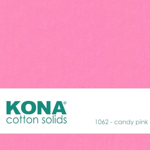 Kona Cotton Fabric by the Yard - 1062 Candy Pink