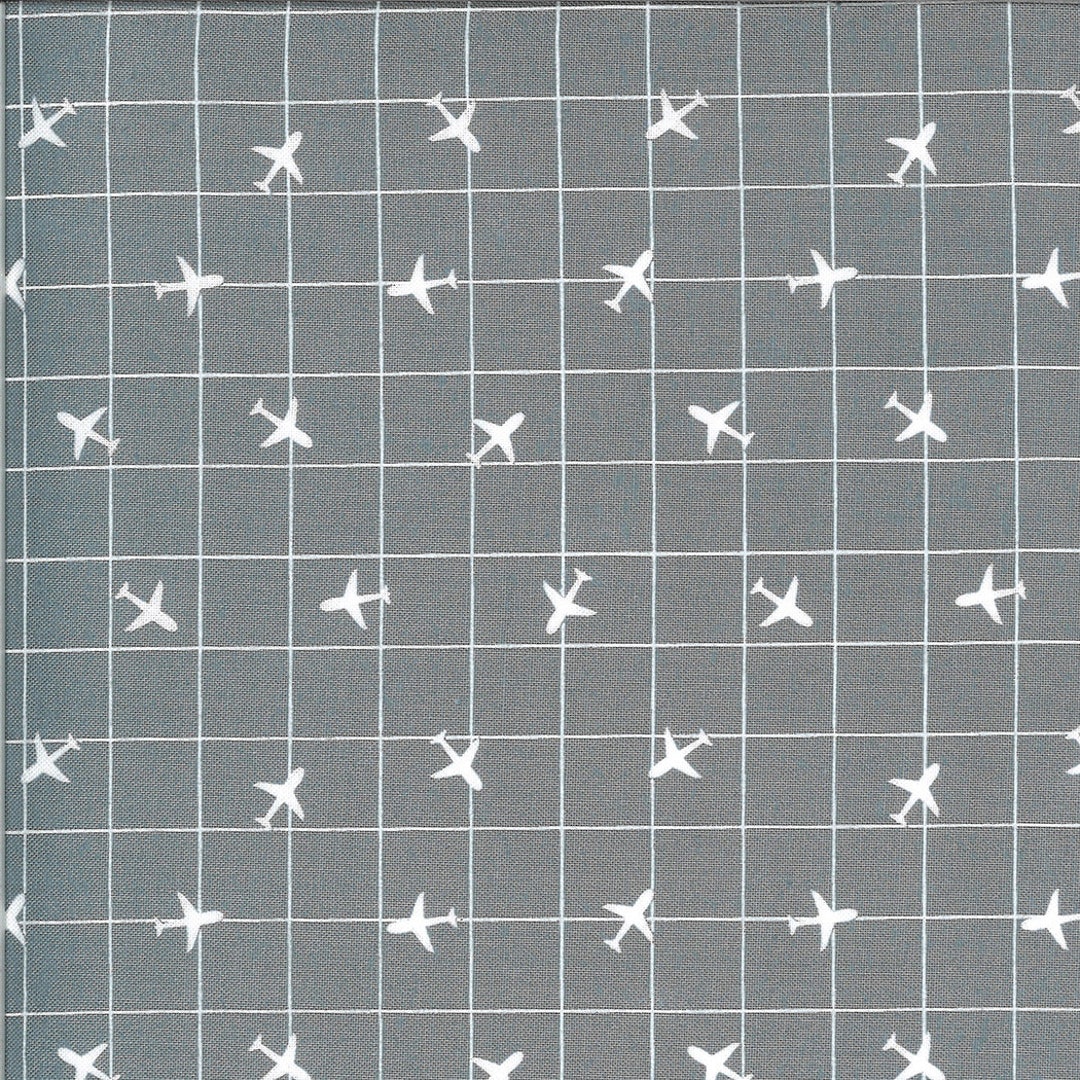 Airplane Cotton Fabric by the Yard on the Go You're on Etsy