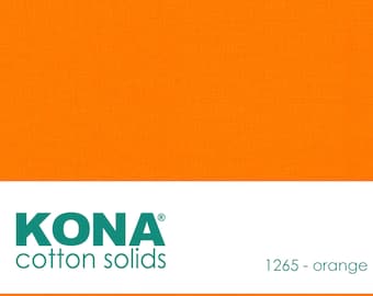 Kona Cotton Fabric by the Yard - 1265 Orange