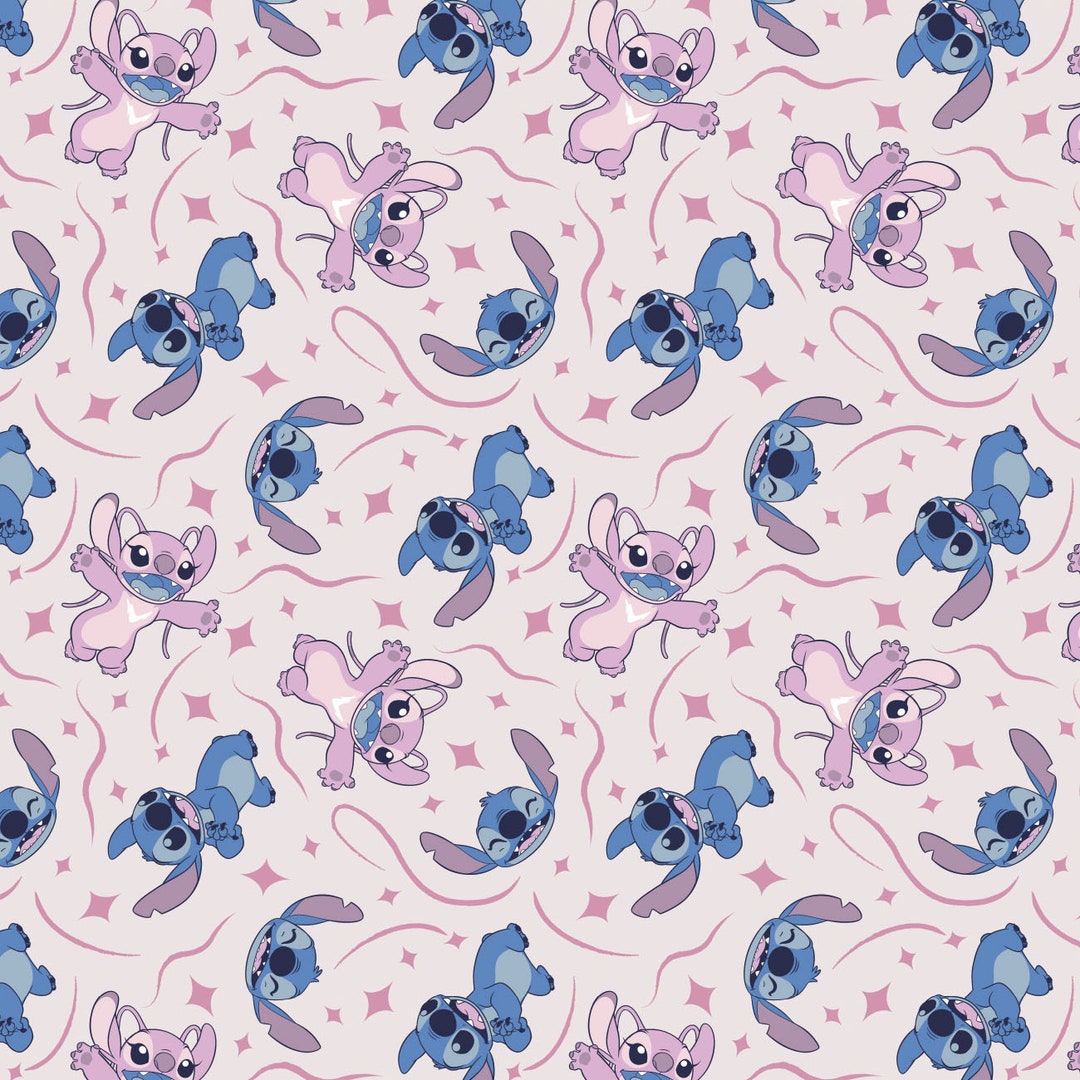 Lilo and Stitch Cotton Fabric by the Yard Stitch Blogger Stitch Have a