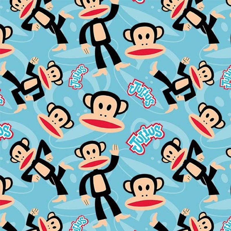 Paul Frank Cotton Fabric by the Yard Julius Tone on Tone - Etsy