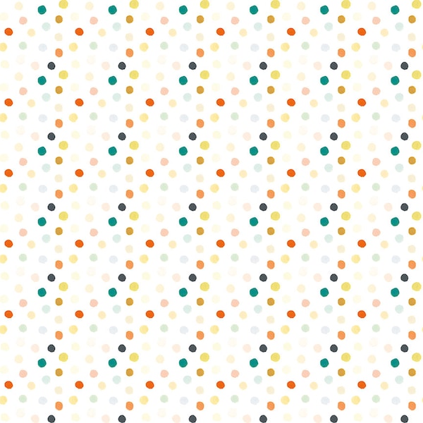 Littlest Family's Big Day Cotton Fabric by the Yard - Littlest Family's Big Day Dots Multi - Riley Blake C11494-MULTI