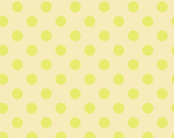 Tula Pink Cotton Fabric by the Yard - Tula Pink Neon True Colors - Pom Pom Moon Beam - Free Spirit PWTP118.MOONBEAM