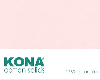 Kona Cotton Fabric by the Yard - 1283 Pearl Pink