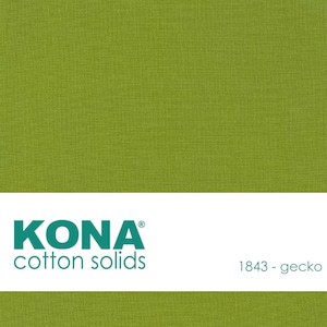 Kona Cotton Fabric by the Yard - 1843 Gecko