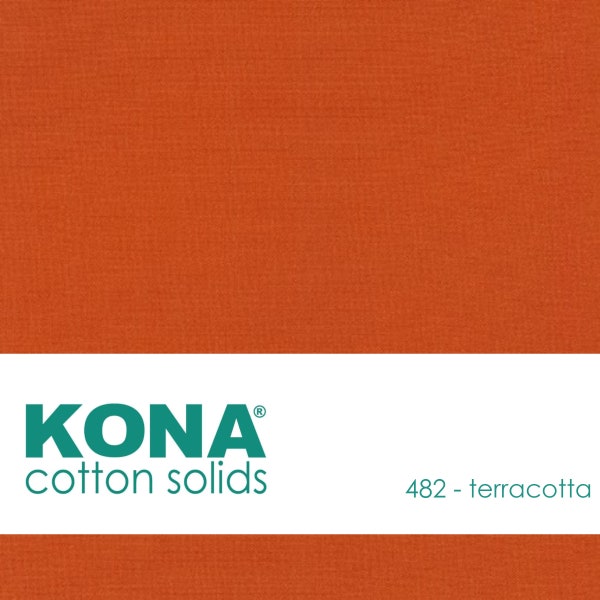 Kona Cotton Fabric by the Yard - 482 Terracotta