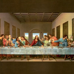 The Last Supper Cotton Fabric Panel - David Textiles AL-3784-9C-1
