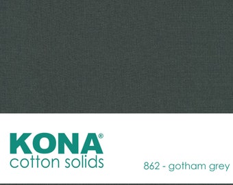 Kona Cotton Fabric by the Yard - 862 Gotham Grey