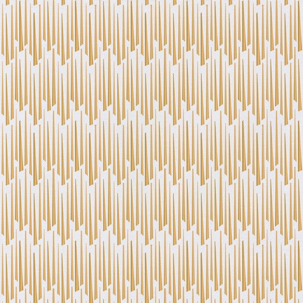 Metallic Cotton Fabric by the Yard - Emma & Mila Nightfall White/Gold Tassels Metallic - Camelot 2141108WM-1