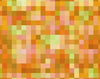 Minecraft Pixel Cotton Fabric by the Yard - Pixel Pixel Play Y for Yellow - Whistler Studios for Windham 53196D-8