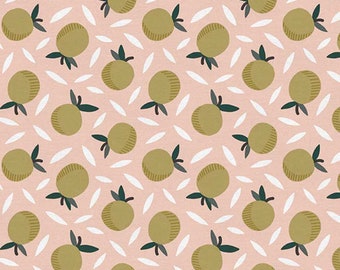 Fruit Cotton Fabric by the Yard - Fruity Oranges Peach - Maja Faber for Paintbrush Studio 120-19853