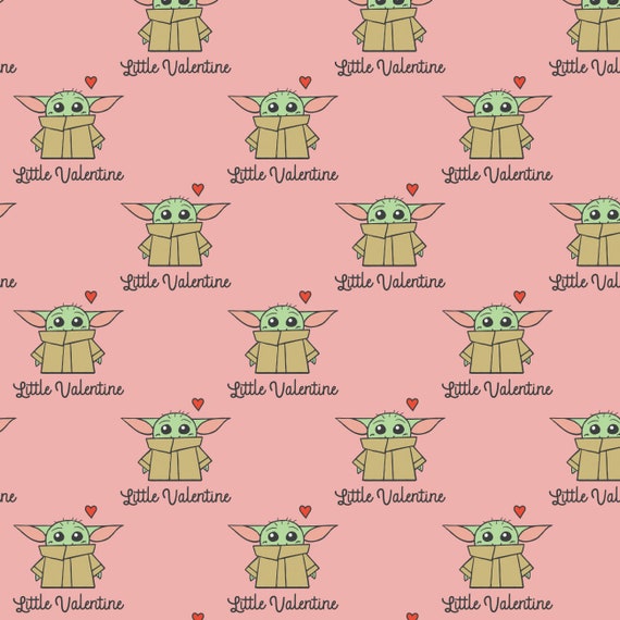 Star Wars Cotton Fabric by the Yard Character Valentine's Day