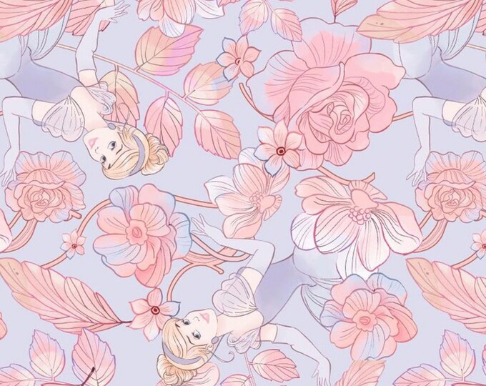 Disney Princess Cotton Fabric by the Yard Cinderella Floral Springs ...