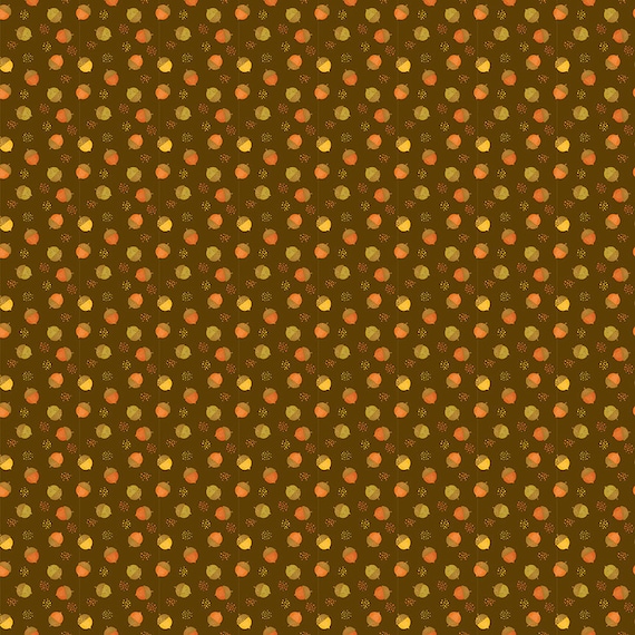 Fall Cotton Fabric by the Yard Adel in Autumn Acorns Etsy