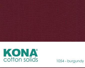 Kona Cotton Fabric by the Yard - 1054 Burgundy