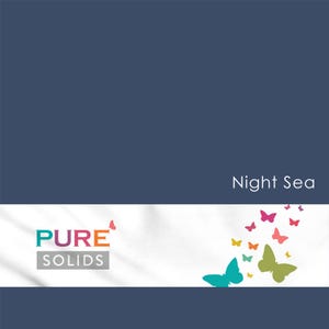Art Gallery Pure Solids Cotton Fabric by the Yard - PE-467 Night Sea