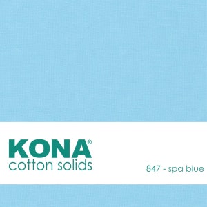 Kona Cotton Fabric by the Yard - 847 Spa Blue
