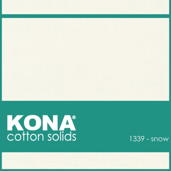 Kona Cotton Fabric by the Yard 1339 Snow 