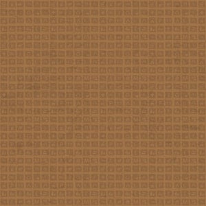 May include: A repeating pattern of small, square blocks in a warm brown hue. Each block contains a collection of stylized icons, including symbols for camping, parking, and other outdoor activities. The overall design has a textured, slightly worn appearance.