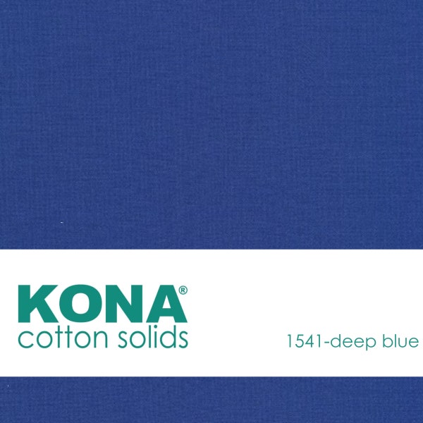 Kona Cotton Fabric by the Yard - 1541 Deep Blue