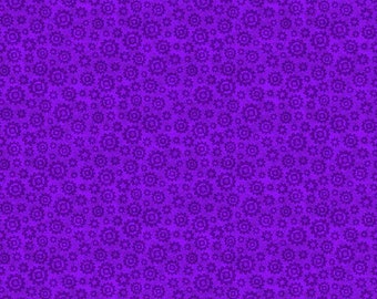 Gears Cotton Fabric by the Yard - Launch Party Gears Purple - Paintbrush Studio 120-99555