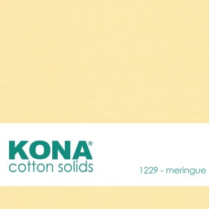 Kona Cotton Fabric by the Yard - 1229 Meringue
