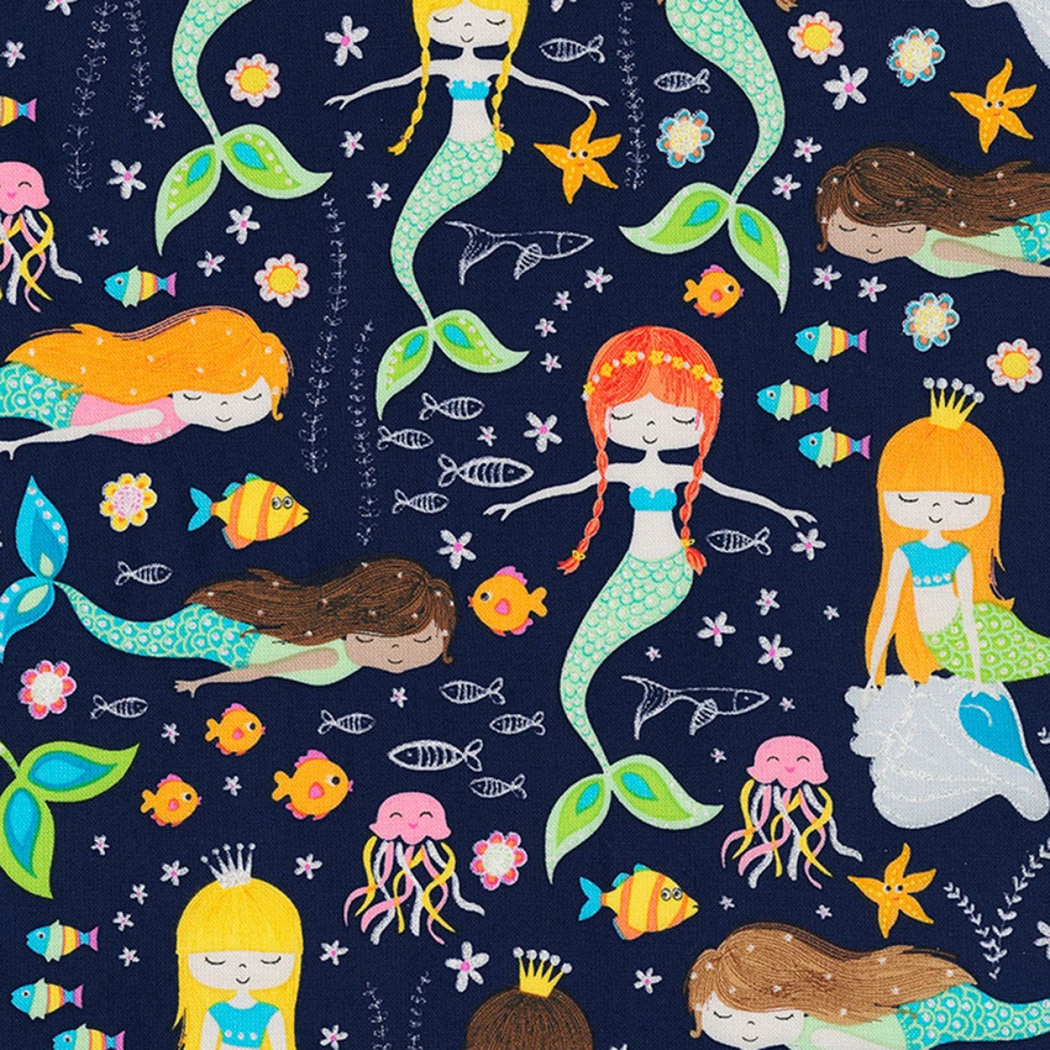 Sun Print 2020 - Menagerie Mermaid - Fabric by the Yard – Delafield Quilt  Company