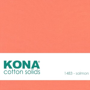 Kona Cotton Fabric by the Yard - 1483 Salmon
