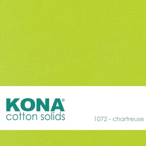 Kona Cotton Fabric by the Yard - 1072 Chartreuse