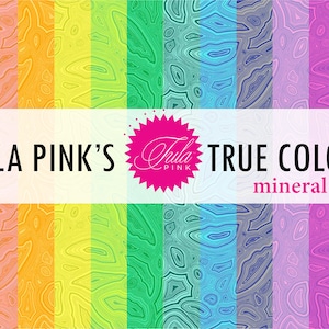 Tula Pink Cotton Fabric by the Yard - Tula Pink True Colors Mineral Collection from Free Spirit