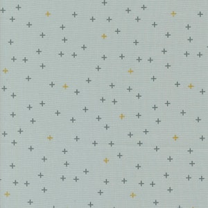 Zen Chic Modern Cotton Fabric by the Yard - Shimmer A Bit of a Plus Silver Metallic - Zen Chic for Moda 1845-14M