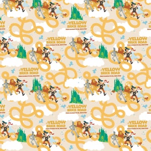 Wizard of Oz Cotton Fabric by the Yard - Wizard of Oz Yellow Brick Road - Camelot 23180304-1