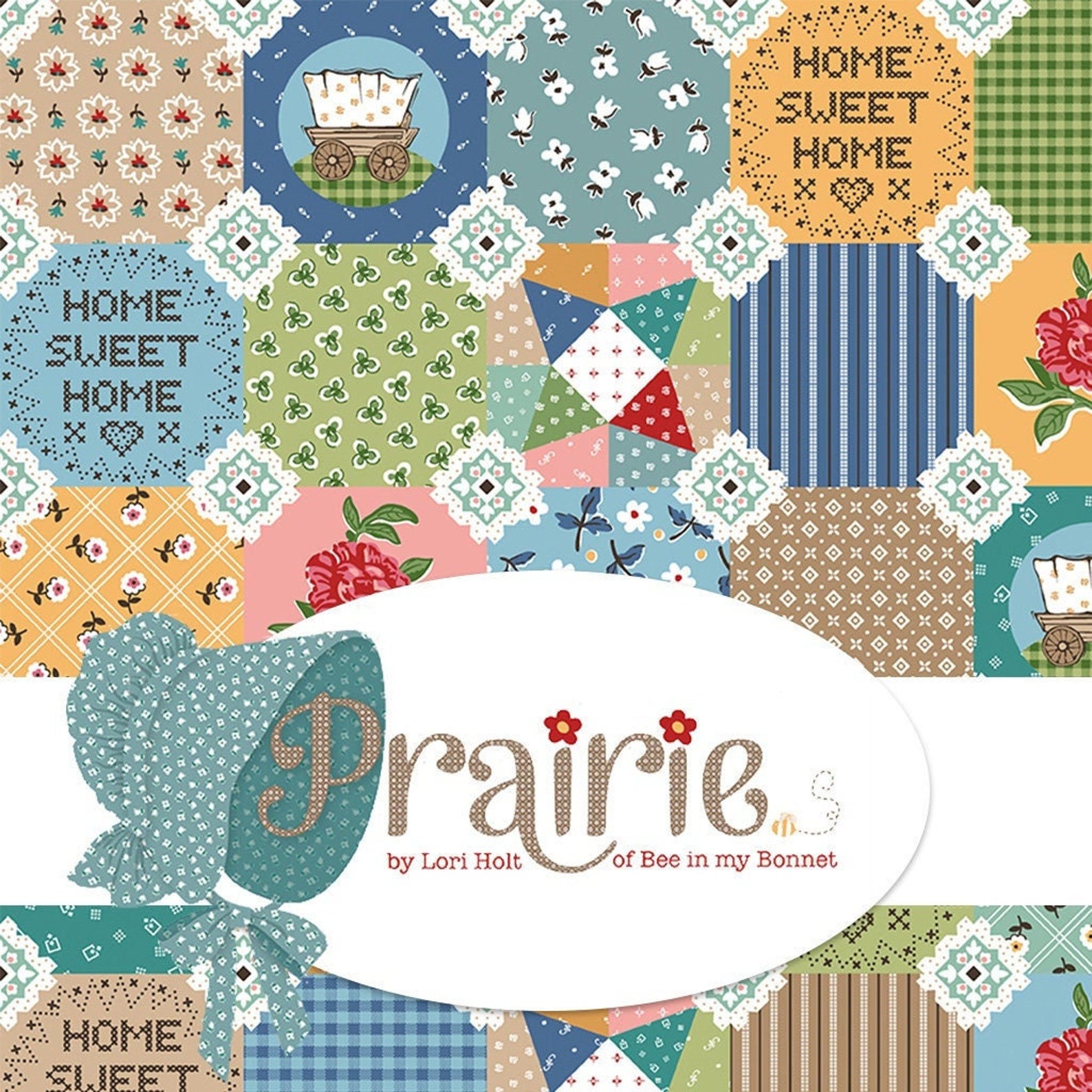 Lori Holt Cotton Fabric by the Yard Prairie by Lori Holt for Etsy Canada