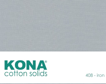 Kona Cotton Fabric by the Yard - 408 Iron