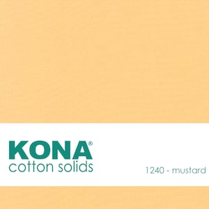 Kona Cotton Fabric by the Yard - 1240 Mustard