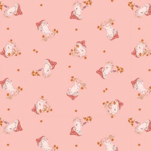 Groovy Retro Cotton Fabric by the Yard - Shine On Mushrooms Pearl - Rae Ritchie for Dear Stella DRR2678-PEARL