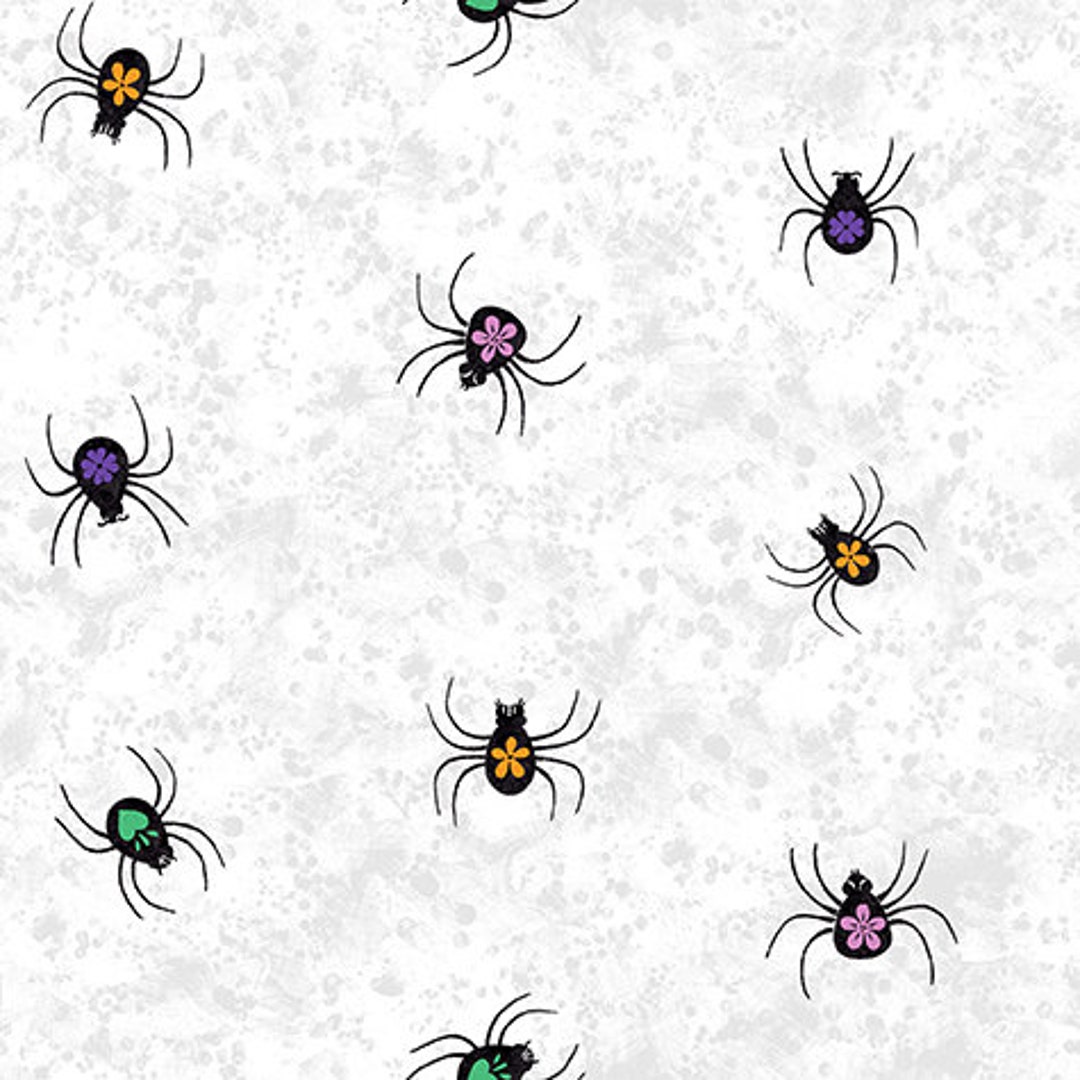 Halloween Cotton Fabric by the Yard Halloween Monsters Etsy