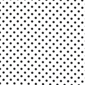 Polka Dot Cotton Fabric by the Yard - Dumb Dot Dalmatian - Michael Miller CX2490-DALM