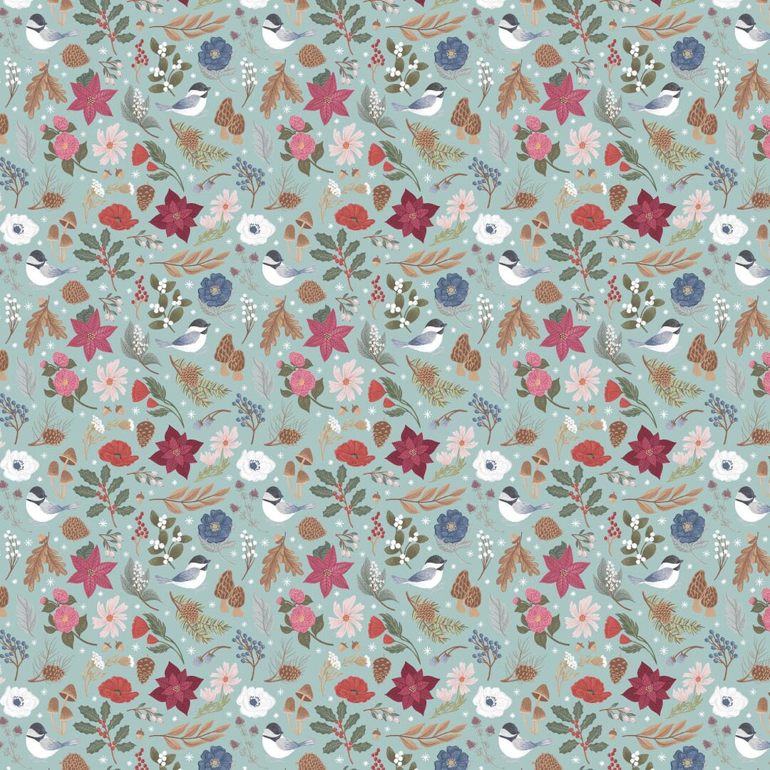 Tantilly winter twisted top - romantic flowers- warm fabric