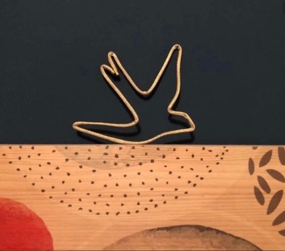 Déco Hirondelle Doré